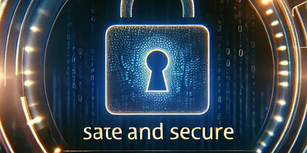 A modern digital interface showcasing high-definition adult content, surrounded by security symbols and a luxurious color palette.